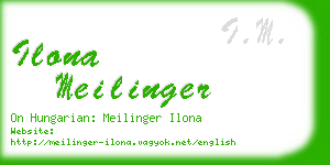 ilona meilinger business card